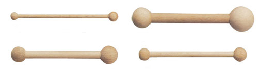 Sac contenant 4 outils en bois assortis pour assouplir et modeler